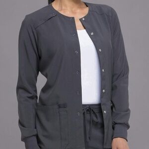 Gray scrub jacket